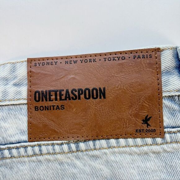 One Teaspoon cut off shorts Bonitas jean shorts Florence paint splatter. 32. New - Picture 14 of 15